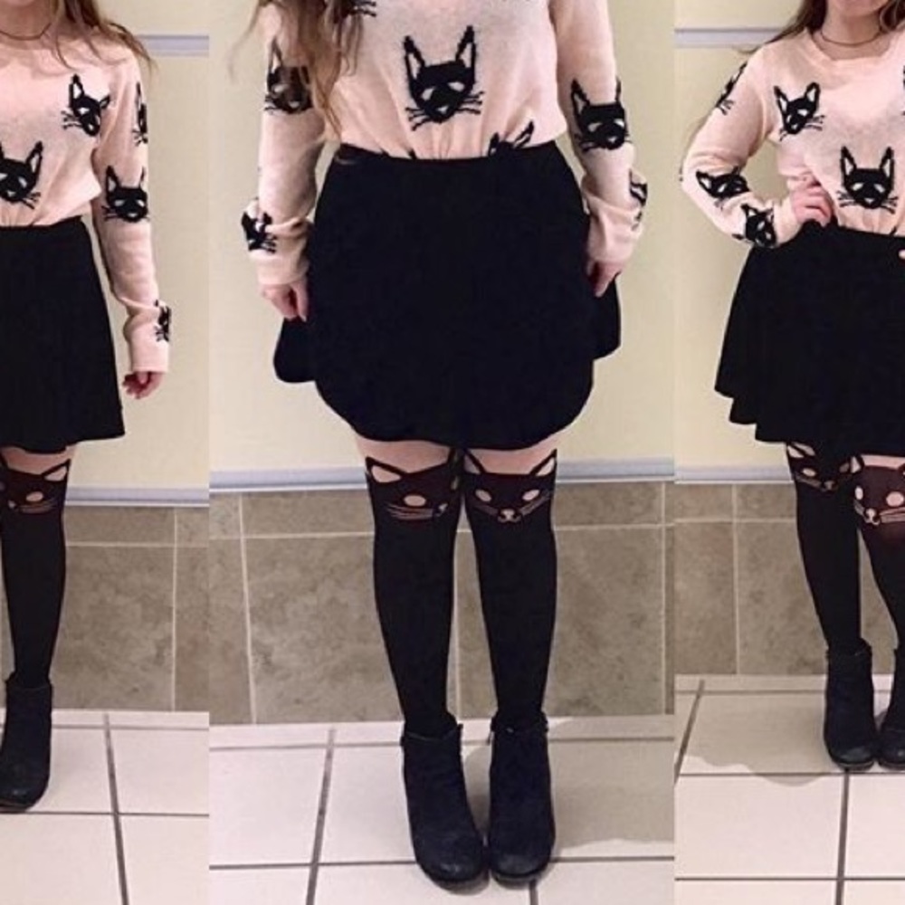 F21 black skirt 🖤